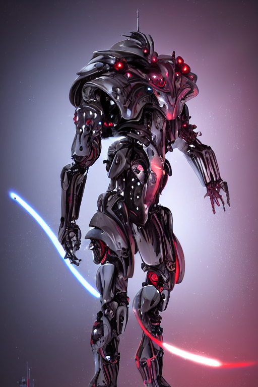 Scifi Alien Concept Character Art, Silver Claws, Mechanical...
