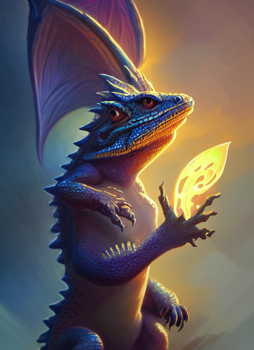 Cute Kawai Young Dragon Lizard, League Of Legends Hero, Hear...