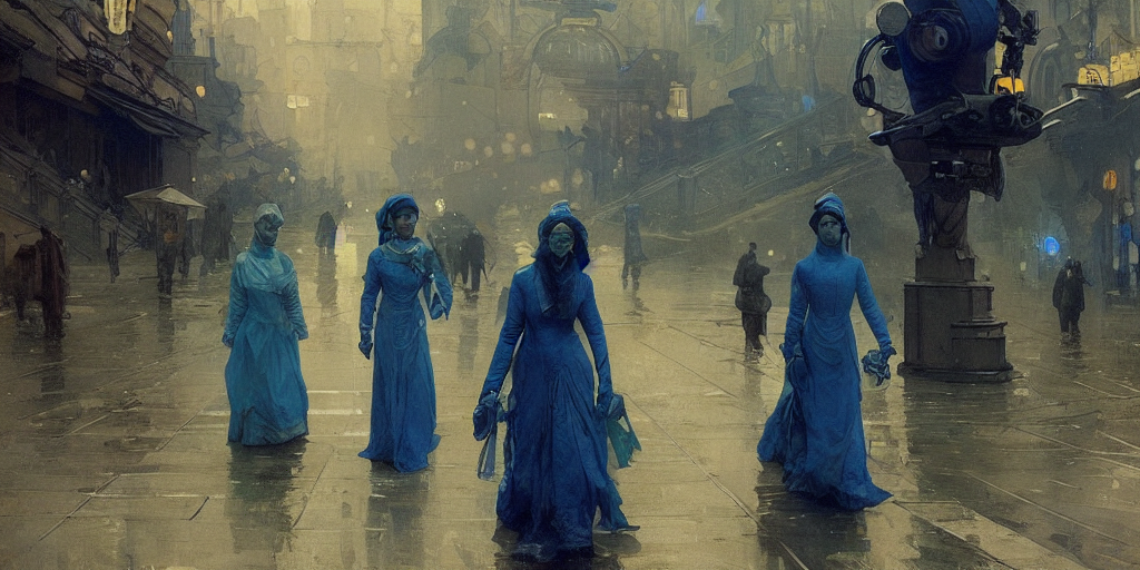 Robots Walking Kiev Streets Movie Still By Denis Villeneuve...