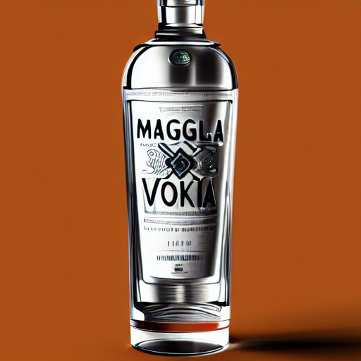 Bottle Of Magnolia Vodka, Award Winning Label Design, Label...