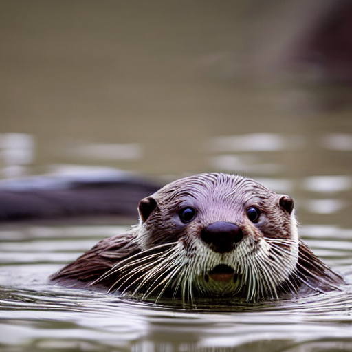 Close Up Of Otter Making A Disgusted Face, Disgusted Otter,...