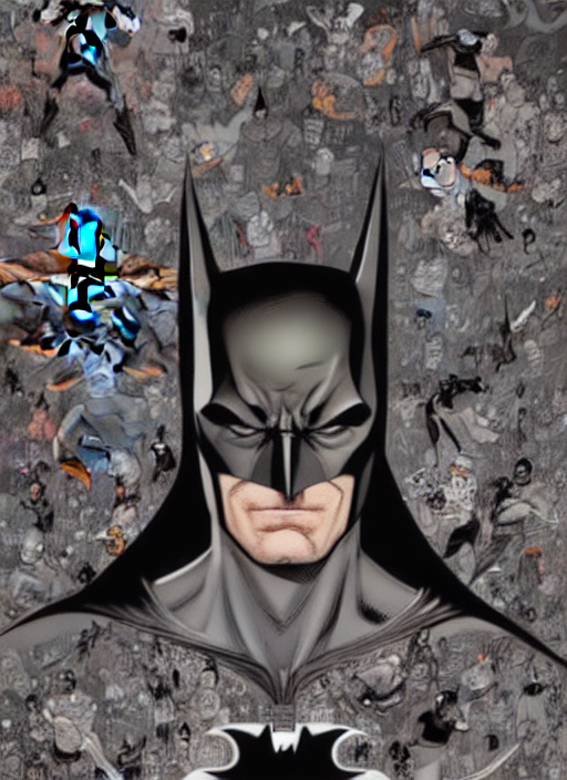 Batman, Extremely Detailed, Sharp Focus, Wide View, Full Bod...