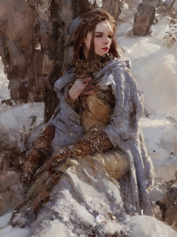 Joghpurs, Cloth, Fabric, Woman Winter Traveler, Dainty Renai...
