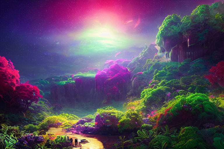 Exoplanet Planet Alien Flore Plant Mass Effect Jungle Winter...