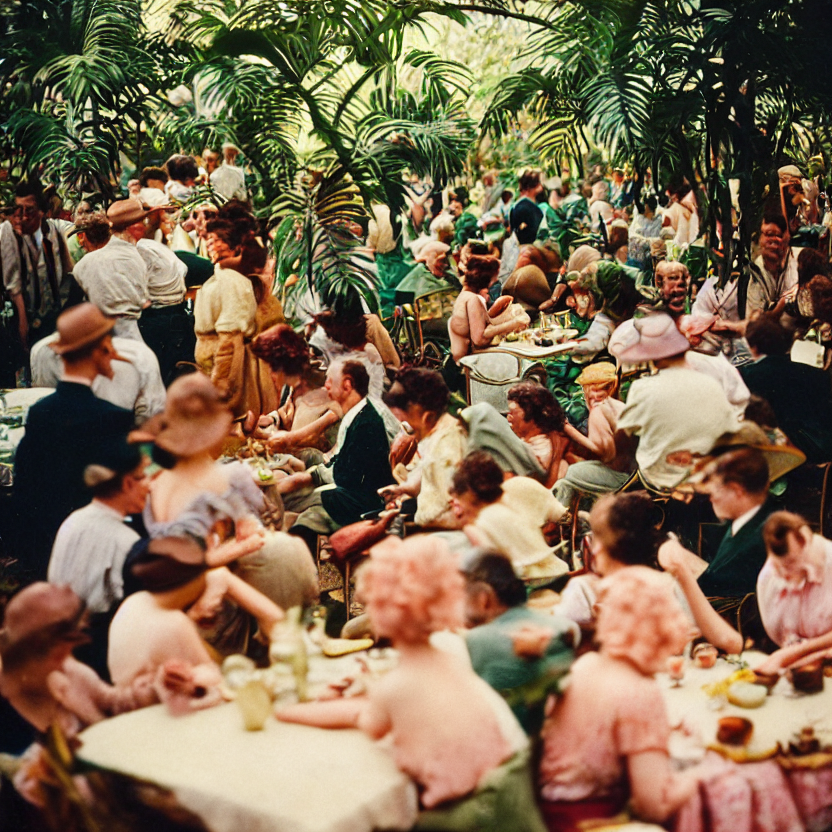 Kodak Portra 4 0 0, 1 9 3 0 S Color Portrait Inside A Party...