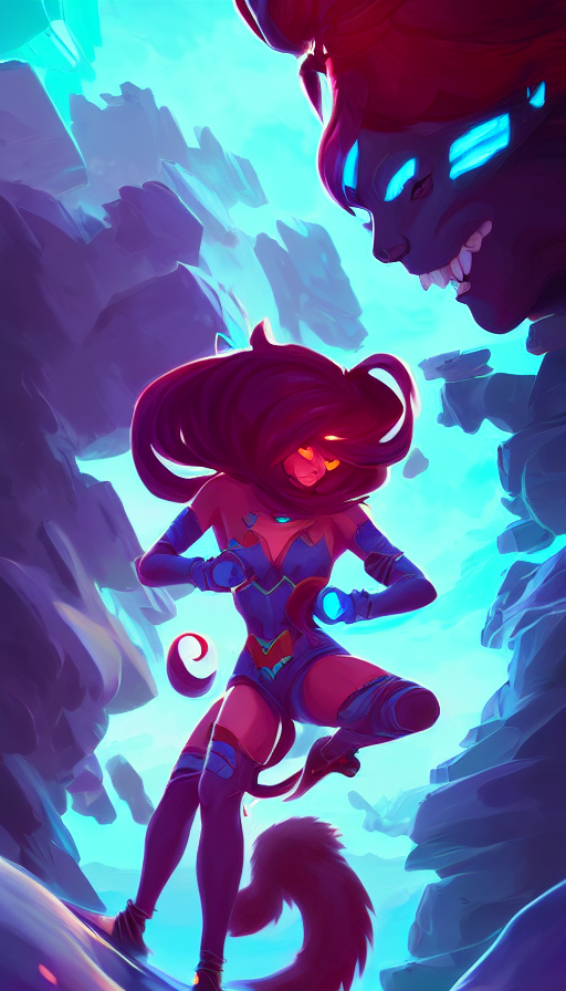 Meowgard In Flight Wild Rift Hero Champions Arcane Magic Dig...