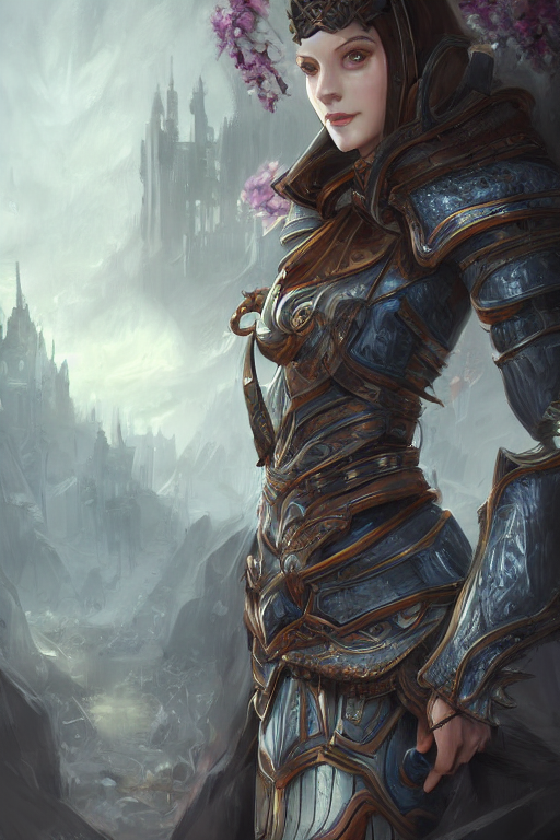 Castle Background, Armor Lady, Beautiful Eyes, Beautiful Fac...