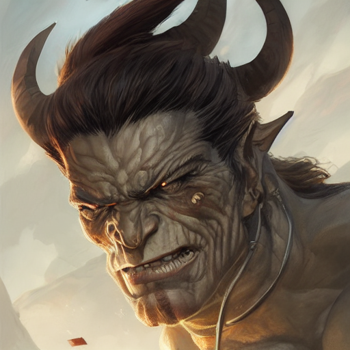Skinny Half - Orc, Warrior, Art By Artgerm And Greg Rutkowsk...