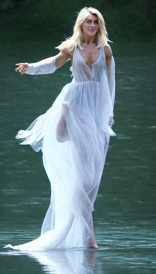 Julianne Hough As An Ethereal Ghost Rising From A Lake