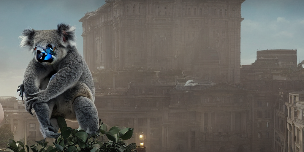 Movie Frame Still From Live Action Koala Vampire With Long A...