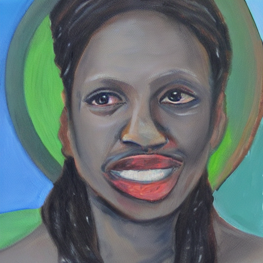 A Portrait Painting Of Delta Siddoway - N 1