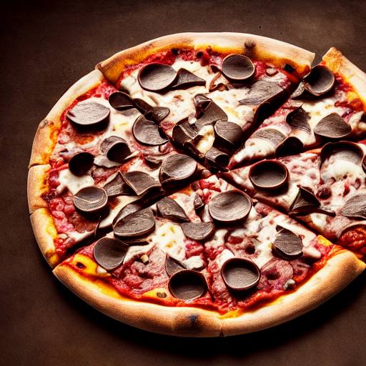 A Pizza With Chocolate On It, Photograph, 8 K Resolution, Fo...