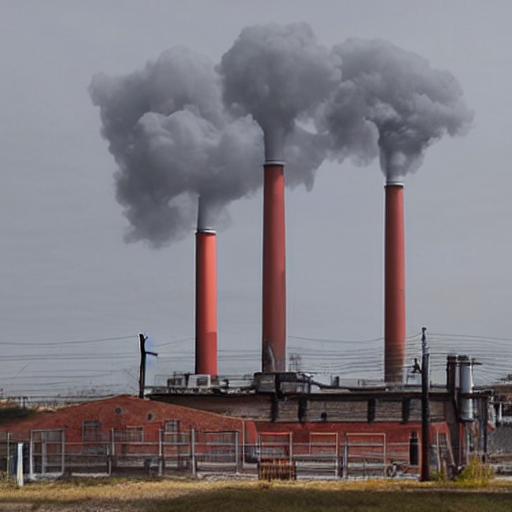 Industrial Mushroom Smoke Stacks
