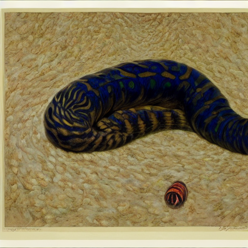 An Annelid Painted By James Tissot.