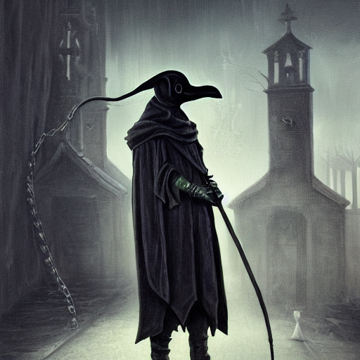 The Plague Doctor, Elden Ring Boss, Matte Painting, Detailed...