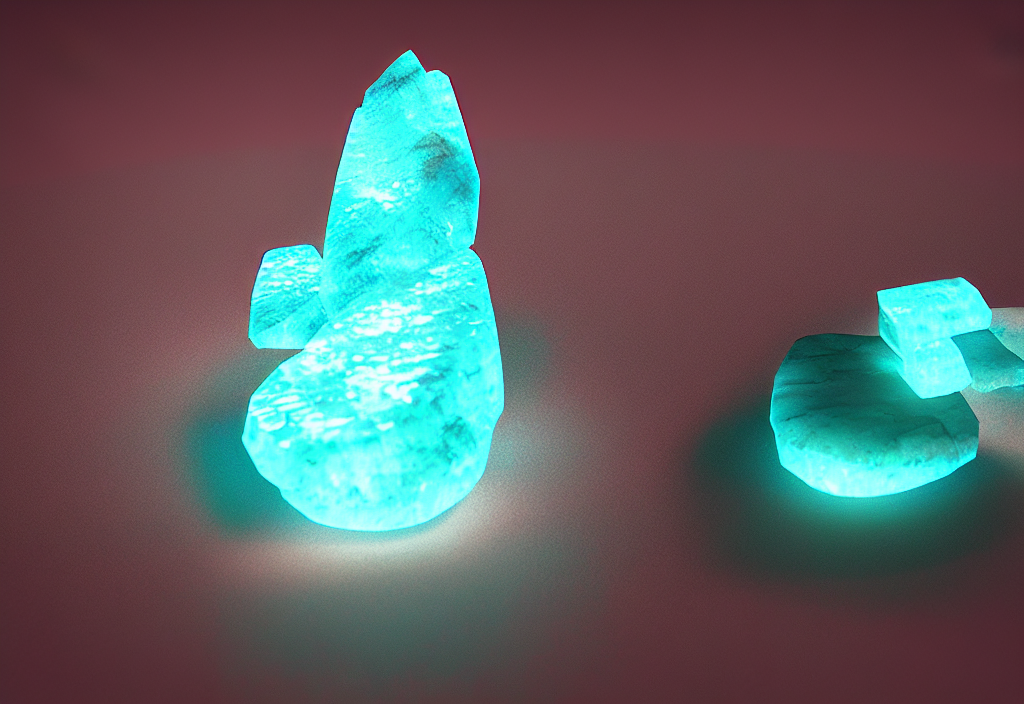 Glowing Gemstone, Rune Carving, Octane Render