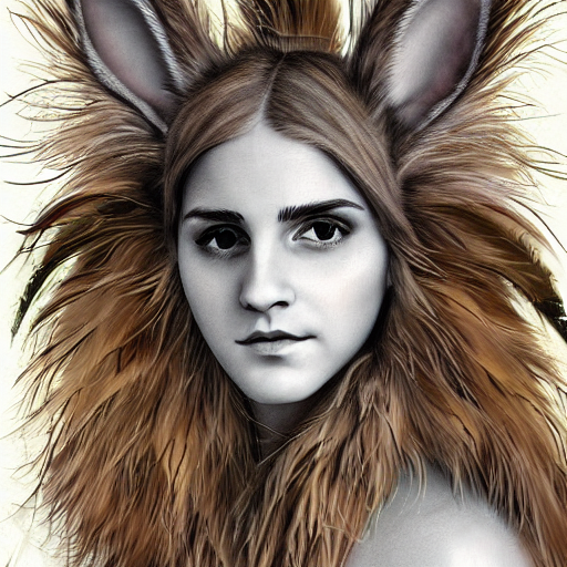 Cute Fluffy Grey Tabby Emma Watson And Tan Lop Eared Bunny R...