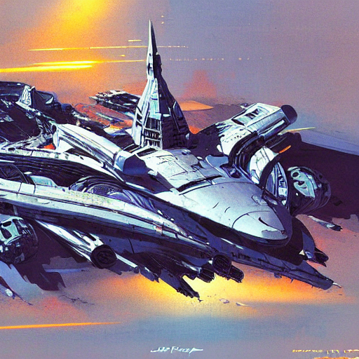 Spaceship By John Berkey