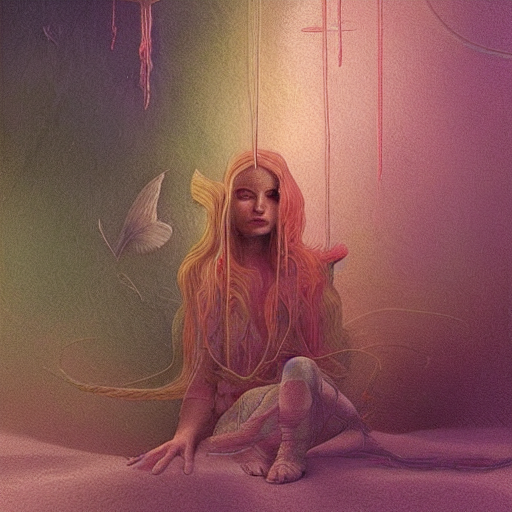 In Between Dreams. Beautiful Digital Painting By Vincent Bon...