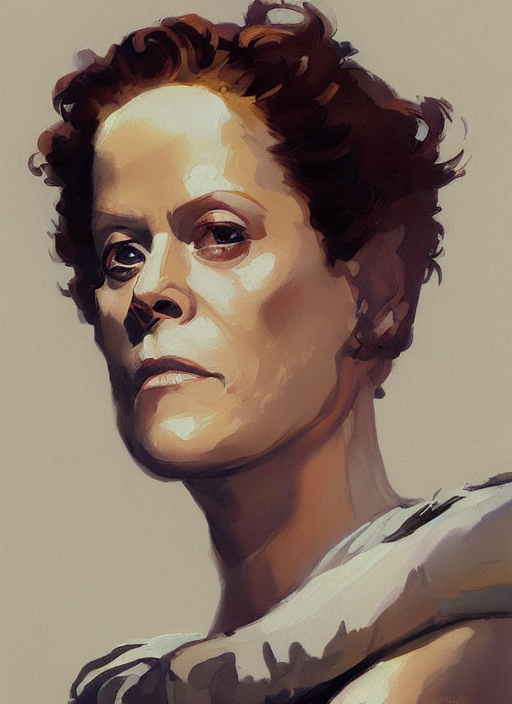 Portrait Of Sigourney Weaver In A Beautiful Mansion Jodhpurs...