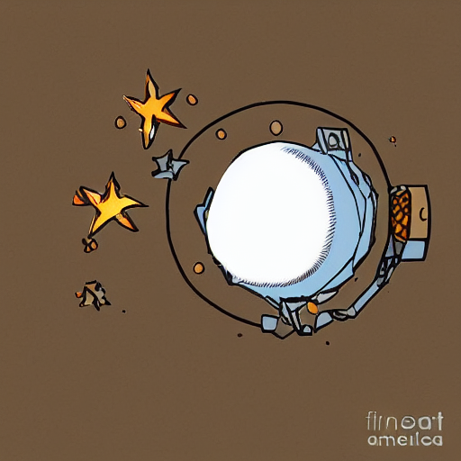Someone Unscrewing The Moon Like A Lightbulb, Digital Art