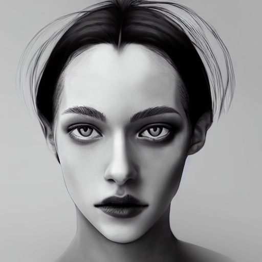 A Hyperrealistic Photograph Of A Man With A Feminine Face, F...