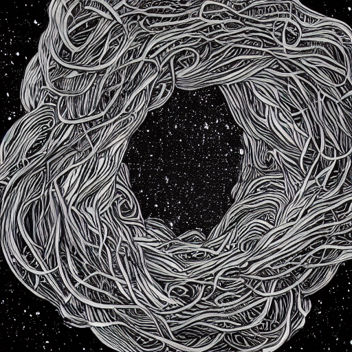 Tentacles Reaching Thru The Void Of Space And Time