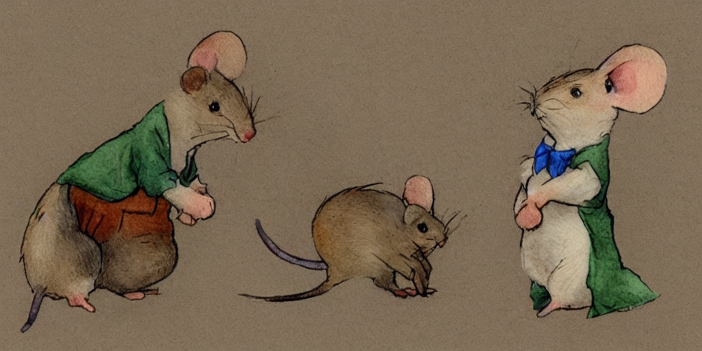 Mouse, Character Turnaround, Video Game Sprite, Water Color,...