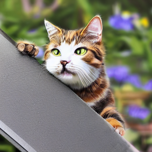 Cat Looks Like A Bee. Hyperdetailed Photorealism. Bee Colore...