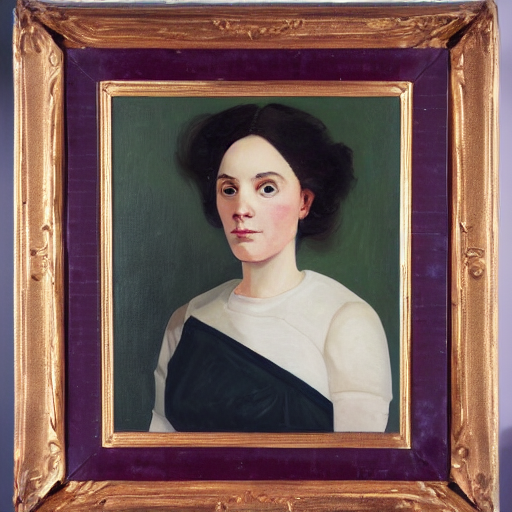 A Portrait Painting Of Frances Vannoy
