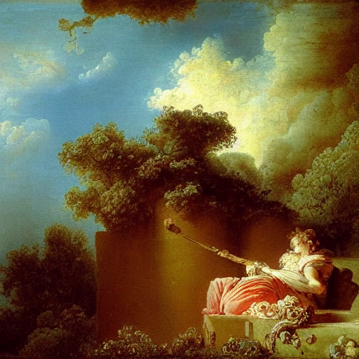 Beyond Good And Evil, Painting By Jean - Honore Fragonard