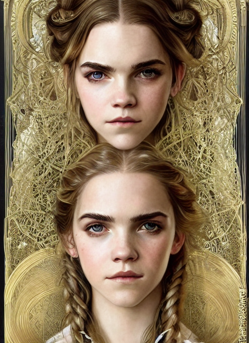 Ivory Skin Anya Taylor - Joy Emma Watson, Symmetrical Front...