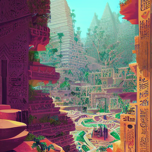 Hanging Gardens Of Babylon, Egypt, By Lliam Brazier, Petros...