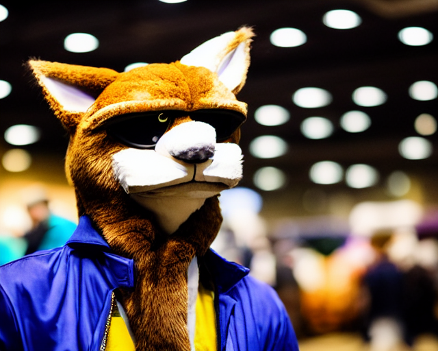 Lemonbrat Studios Fursuit, Fursuiter, Candid Photo Taken In... — Stable Diffusion AI Prompt: lemonbrat studios fursuit, fursuiter, candid photo taken in the dealers'den at m...