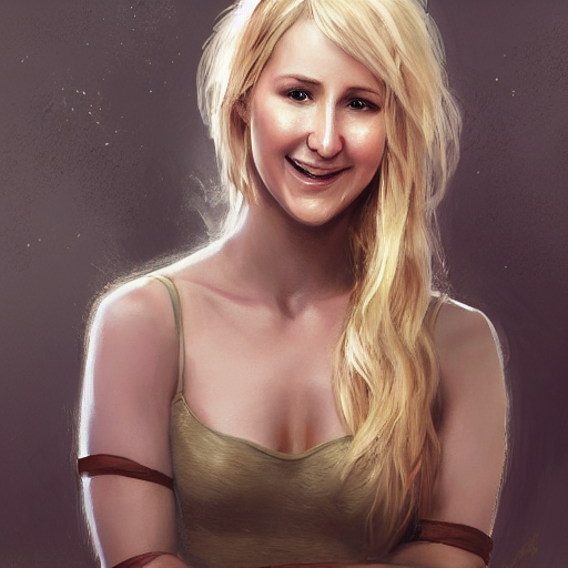 Photo Of Nikki Glaser With Simple Smile Paint Detailed Digit...