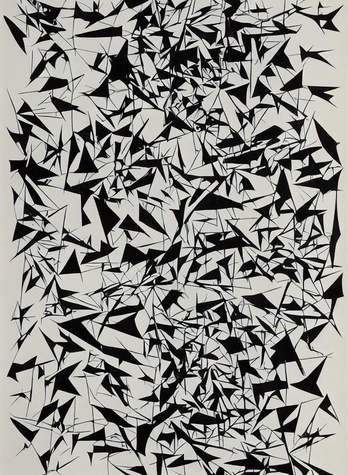 Lithium By M. C. Escher, Endre Rozsda, Wu Guanzhong. Ink And...