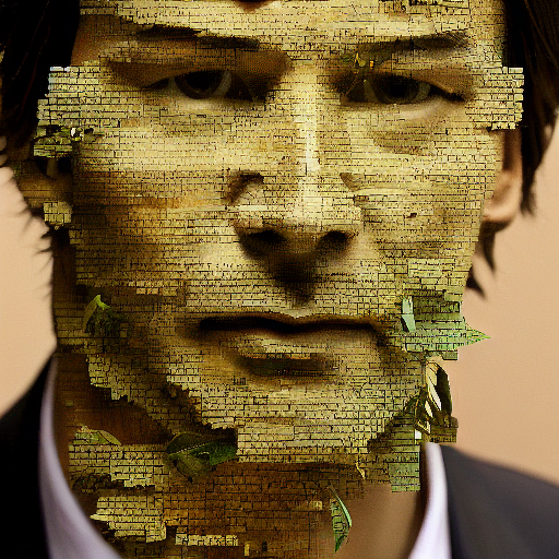 Keanu Reeves Made Of Leaves