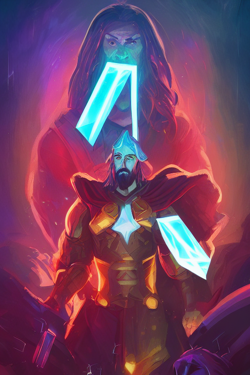 Jesus As Thor Wild Rift Hero Champions Arcane Magic Digital...