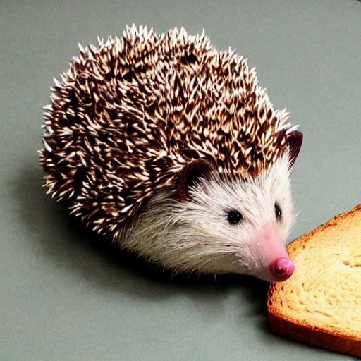 A Cute Hedgehog Made From Baked Bread
