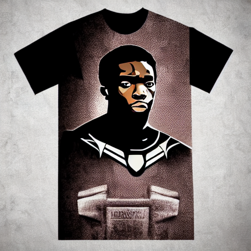 A T Shirt Design Of Portrait Shot Of A Retro Vintage Black P...
