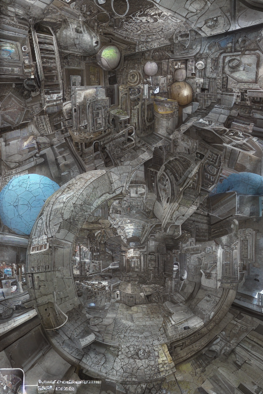 The Multiverse, Substance Designer Render, Hyper Detailed,