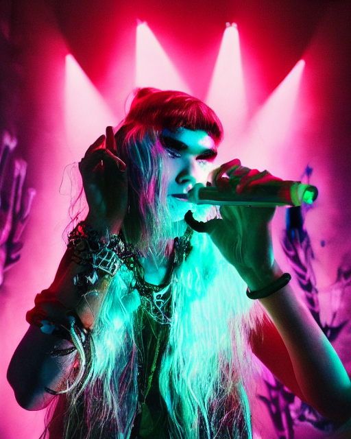 Grimes Performing Live On Stage Trending On Pinterest Volume...
