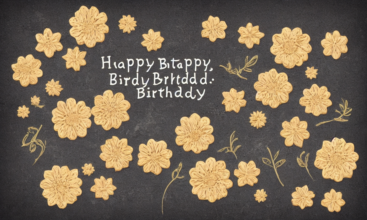 Happy Birthday, Field Flowers, Danish Cookies, Ancient Manus...