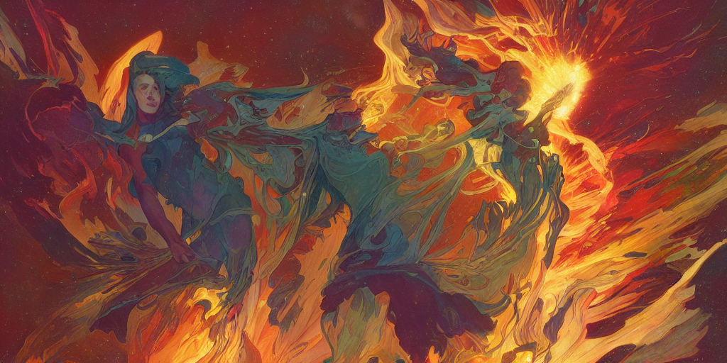 Nebula Explosion, Multicolor Color Scheme, By Ian Fisher And...