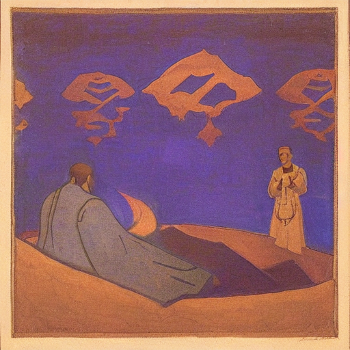 Study To The Storyteller Nicholas Roerich Symbolism C. 1...