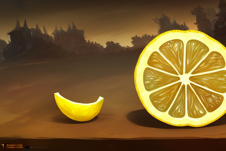 A Very Close - Up Lemon, In Concept Art Of Main Menu Loading...