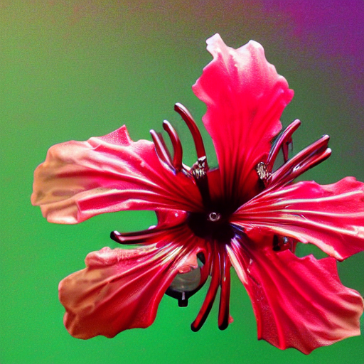 A Biomechanical Hibiscus Flower, Cybertronic