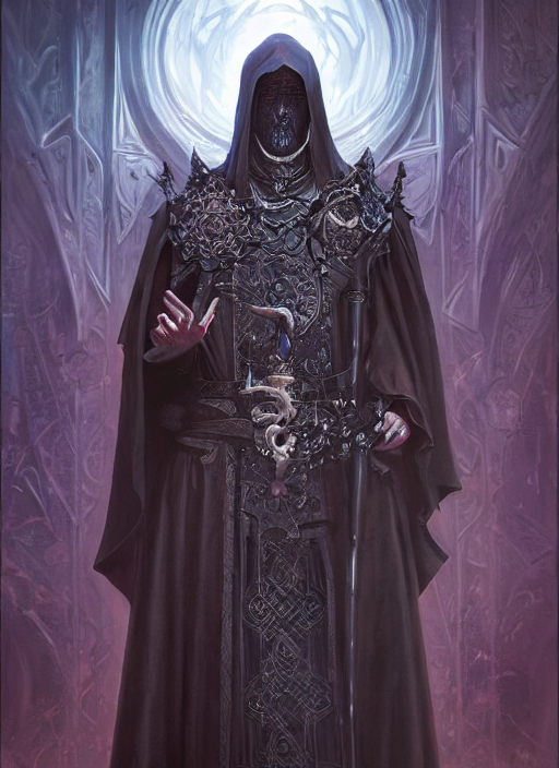 Byzantine Gothic Lich, Highly Detailed, Digital Painting, Tr...
