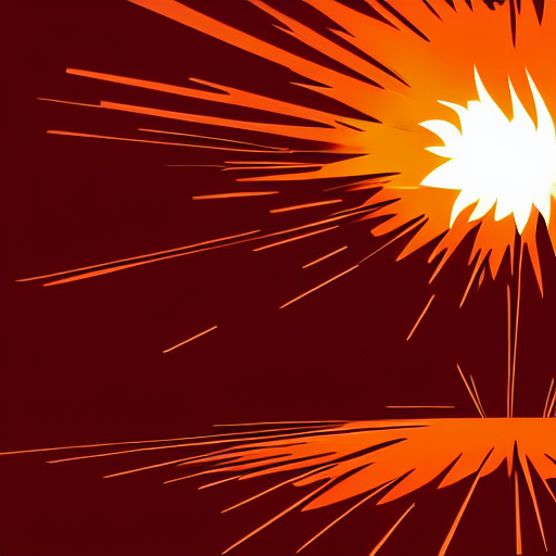 Illustration Of An Explosion, Vector Art, Artstation, 4 K, — Stable Diffusion AI Prompt: illustration of an explosion, vector art, artstation, 4 k,