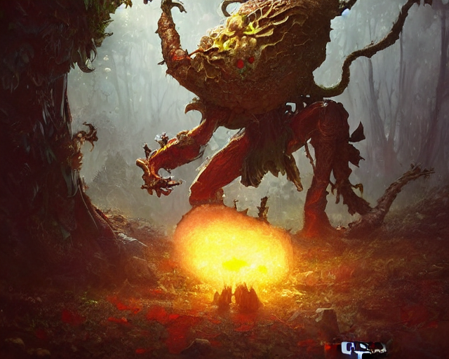Anthropomorphic Rutabaga Paladin, Ferocious, Fungus Armor, S...